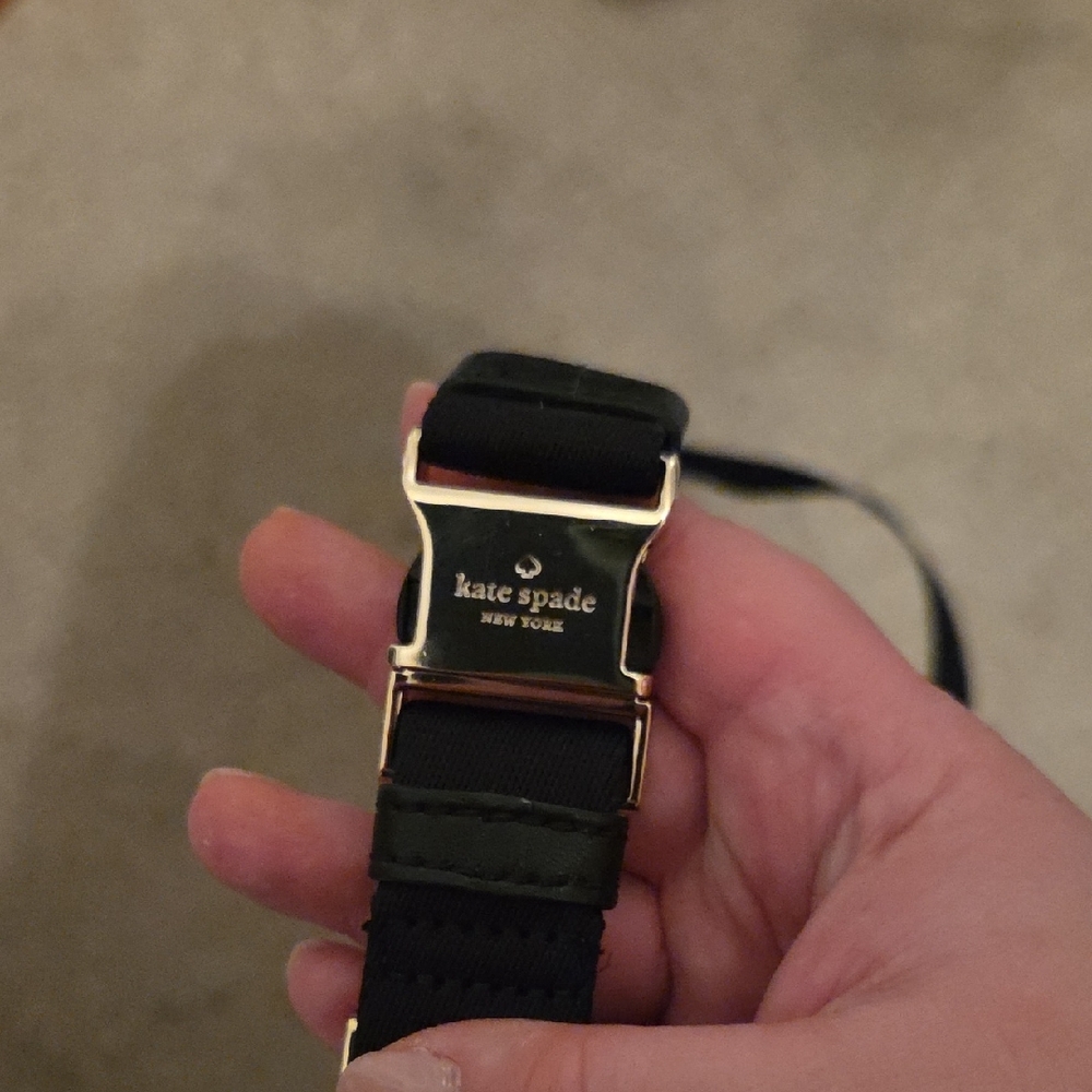 kate spade black nylon waist bag with gold zippers - Picture 3 of 9